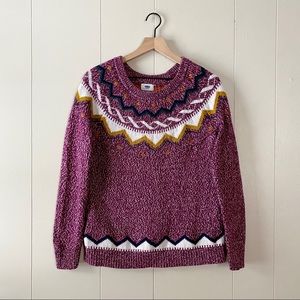 Old Navy Patterned Knit Sweater